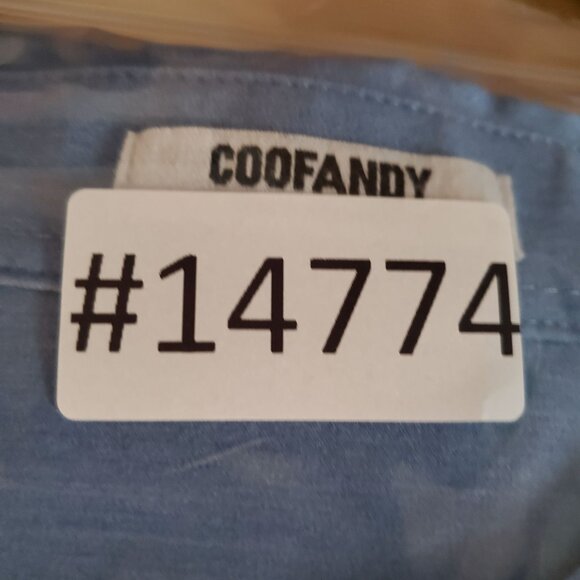 Coofandy Shirt Mens XL Light Blue Classic Button-Up Long Sleeve Casual - Picture 9 of 9